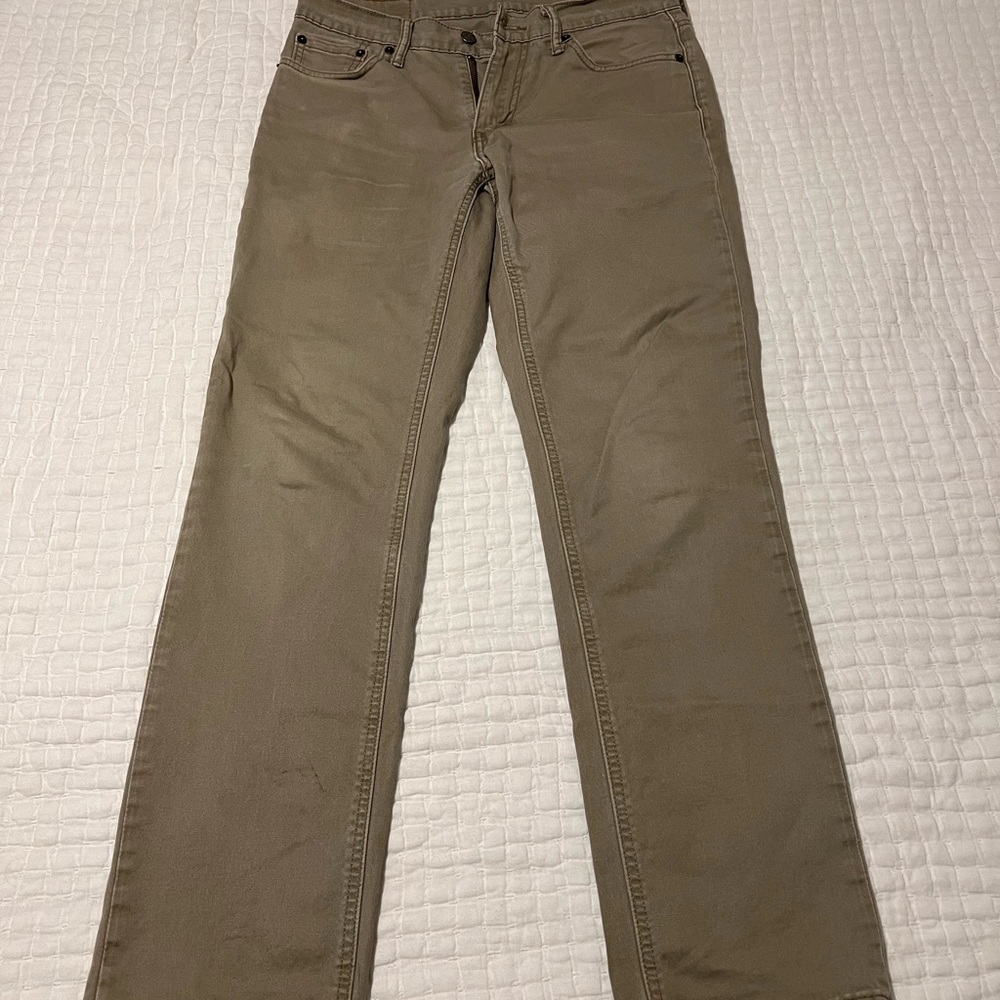 Levi’s 511 light khaki pants 30x32
